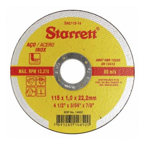 Disco de Corte Starrett