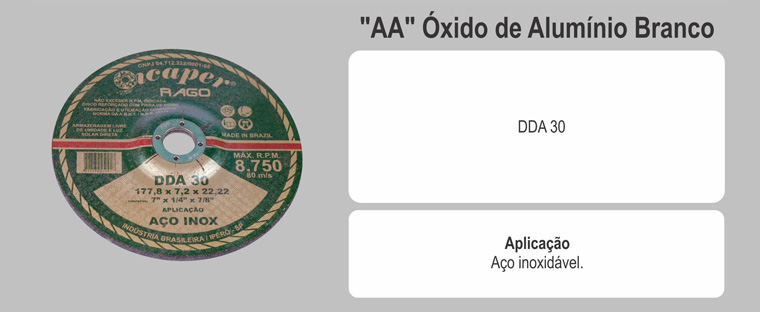 Disco de desbaste aço inoxidável tipo 27 Icaper
