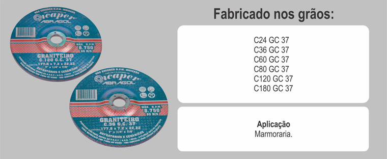 Disco de desbaste marmoraria Icaper