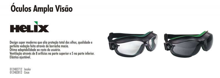 Oculos ampla visão helix Carbografite