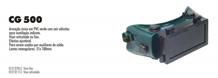 Oculos solda oxiacetilenica CG 500 Carbografite