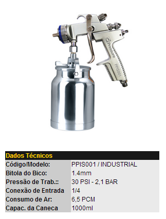 Pistola de pintura PPIS001 Pressure